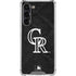 MLB Colorado Rockies Dark Wash Galaxy S24 FE Clear Case