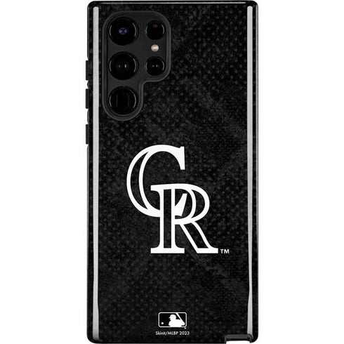 MLB Colorado Rockies Dark Wash Galaxy Cases