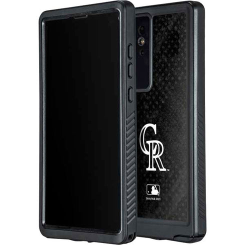 MLB Colorado Rockies Dark Wash Galaxy S24 Ultra Waterproof Case