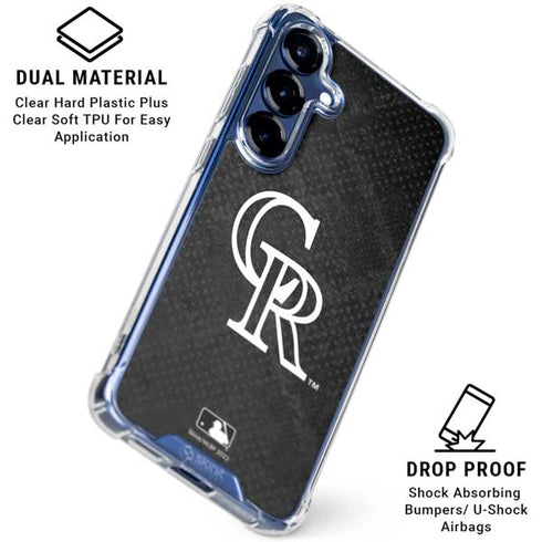 MLB Colorado Rockies Dark Wash Galaxy S25 Plus Clear Case