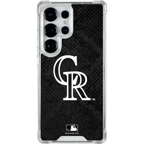 MLB Colorado Rockies Dark Wash Galaxy S25 Ultra Clear Case
