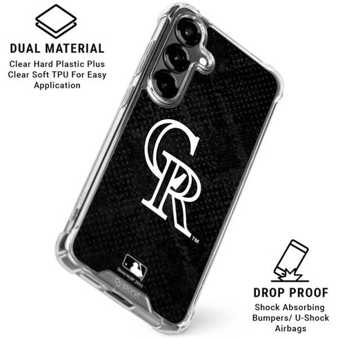MLB Colorado Rockies Dark Wash Galaxy S26 Plus Clear Case