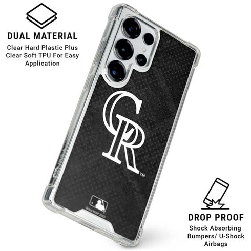 MLB Colorado Rockies Dark Wash Galaxy S26 Ultra Clear Case