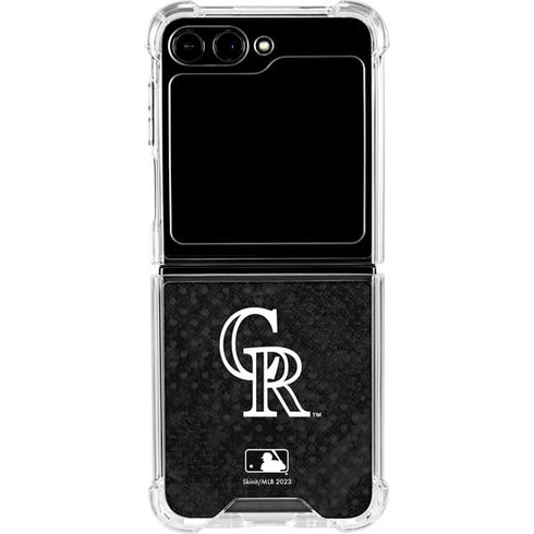 MLB Colorado Rockies Dark Wash Galaxy Z Flip6 Clear Case