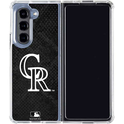 MLB Colorado Rockies Dark Wash Galaxy Z Fold5 5G Clear Case