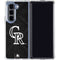 MLB Colorado Rockies Dark Wash Galaxy Z Fold5 5G Clear Case