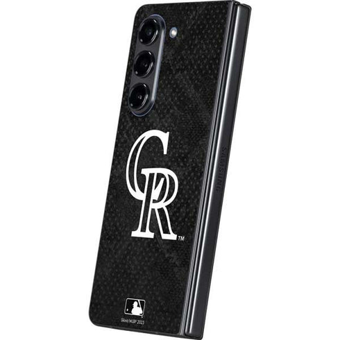 MLB Colorado Rockies Dark Wash Galaxy Z Fold5 5G Skin