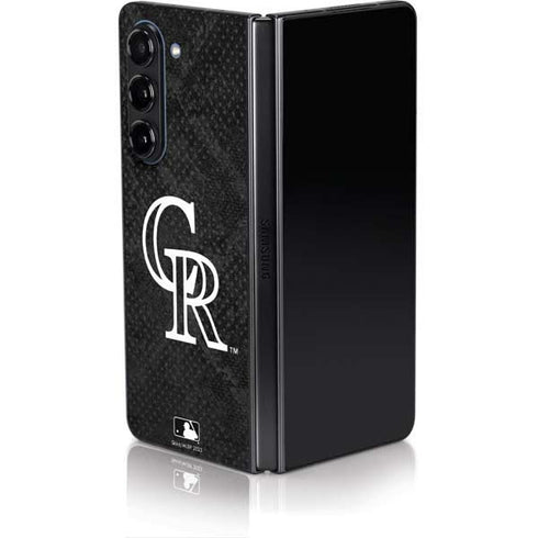 MLB Colorado Rockies Dark Wash Galaxy Z Fold5 5G Skin