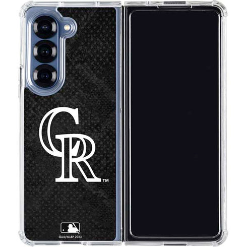 MLB Colorado Rockies Dark Wash Galaxy Z Fold6 Clear Case
