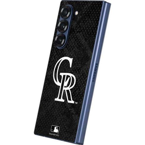 MLB Colorado Rockies Dark Wash Galaxy Z Fold6 Skin