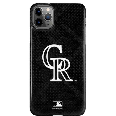 MLB Colorado Rockies Dark Wash iPhone Cases