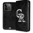 MLB Colorado Rockies Dark Wash iPhone 15 Pro Folio Case