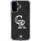 MLB Colorado Rockies Dark Wash iPhone 16 Clear Case