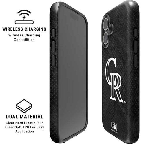 MLB Colorado Rockies Dark Wash iPhone 16 Magsafe Impact Case