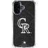 MLB Colorado Rockies Dark Wash iPhone 16 Plus Clear Case