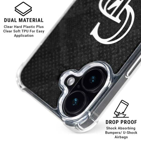 MLB Colorado Rockies Dark Wash iPhone 16 Plus Clear Case