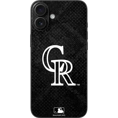 MLB Colorado Rockies Dark Wash iPhone 16 Plus Skin
