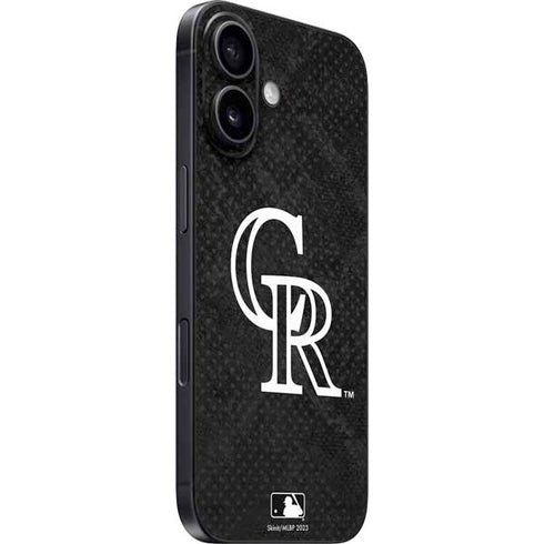 MLB Colorado Rockies Dark Wash iPhone 16 Plus Skin