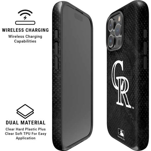 MLB Colorado Rockies Dark Wash iPhone 16 Pro Magsafe Impact Case
