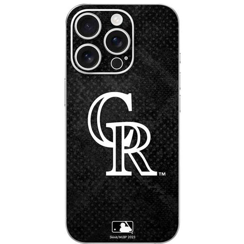 MLB Colorado Rockies Dark Wash iPhone 16 Pro Skin