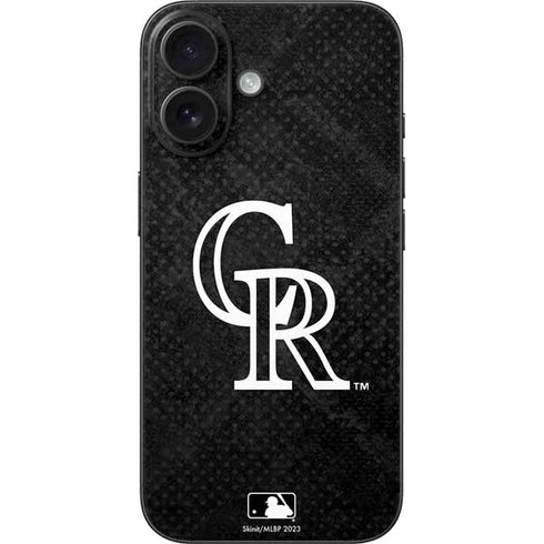 MLB Colorado Rockies Dark Wash iPhone 16 Skin