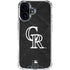 MLB Colorado Rockies Dark Wash iPhone 17 Clear Case