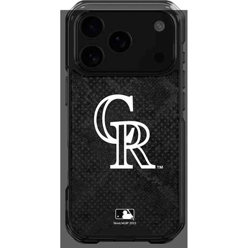 MLB Colorado Rockies Dark Wash iPhone 18 Pro Clear Case
