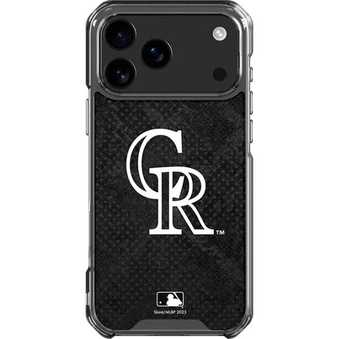 MLB Colorado Rockies Dark Wash iPhone 18 Pro Max Clear Case