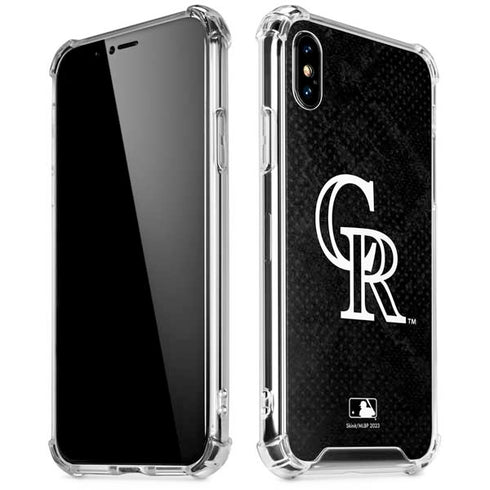 MLB Colorado Rockies Dark Wash iPhone X/XS Clear Case