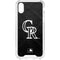 MLB Colorado Rockies Dark Wash iPhone XS Clear Case