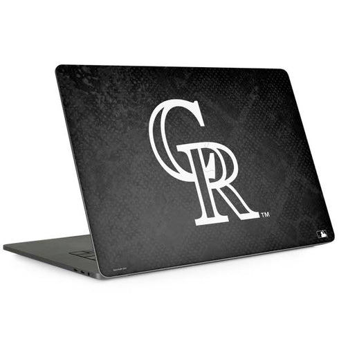 MLB Colorado Rockies Dark Wash MacBook Skins