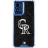 MLB Colorado Rockies Dark Wash Moto G 5G (2024) Clear Case