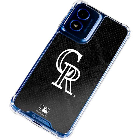MLB Colorado Rockies Dark Wash Moto G 5G (2024) Clear Case