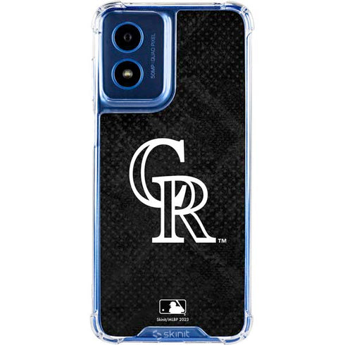 MLB Colorado Rockies Dark Wash Moto G Play 4G (2024) Clear Case