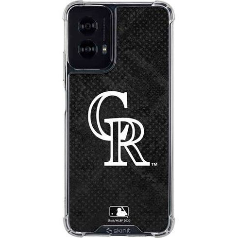 MLB Colorado Rockies Dark Wash Moto G Power 5G (2024) Clear Case