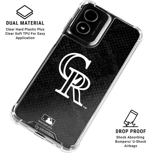 MLB Colorado Rockies Dark Wash Moto G Power 5G (2024) Clear Case
