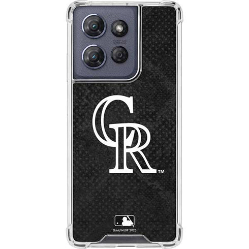 MLB Colorado Rockies Dark Wash Moto G Power 5G (2025) Clear Case
