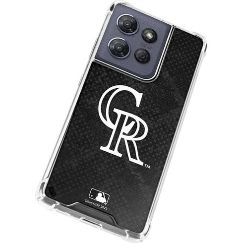 MLB Colorado Rockies Dark Wash Moto G Power 5G (2025) Clear Case