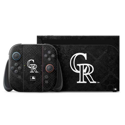 MLB Colorado Rockies Dark Wash Nintendo Switch 2 (2025) with Joy-Con Skin