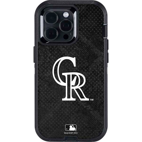 MLB Colorado Rockies Dark Wash Otterbox Defender iPhone Skin