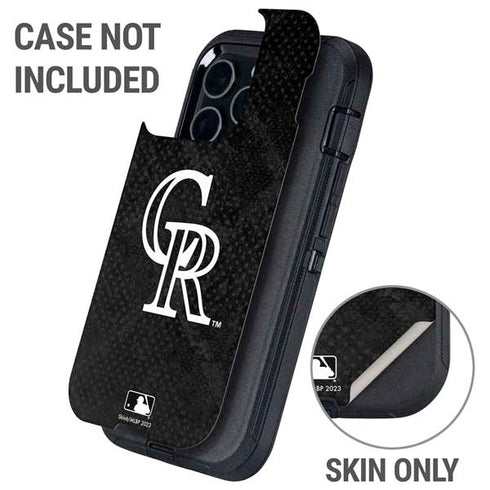 MLB Colorado Rockies Dark Wash Otterbox Defender iPhone Skin