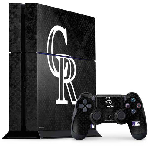 MLB Colorado Rockies Dark Wash PlayStation PS4 Skins