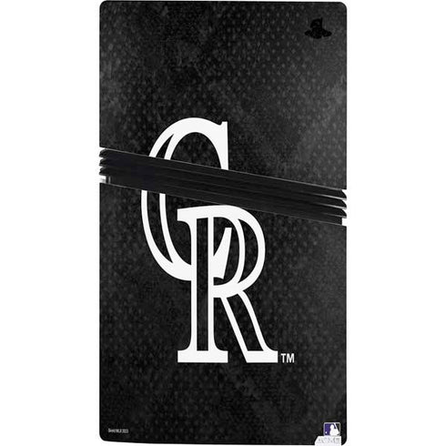 MLB Colorado Rockies Dark Wash PS5 Pro Console Skin