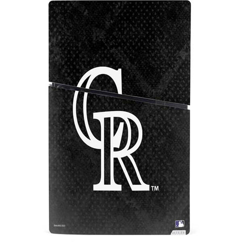 MLB Colorado Rockies Dark Wash PS5 Slim Digital Edition Console Skin