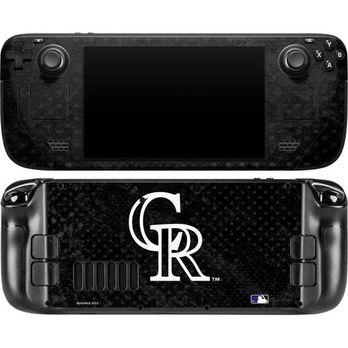 MLB Colorado Rockies Dark Wash Steam Deck Handheld Gaming Computer OLED Skin