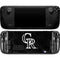 MLB Colorado Rockies Dark Wash Steam Deck Handheld Gaming Computer OLED Skin