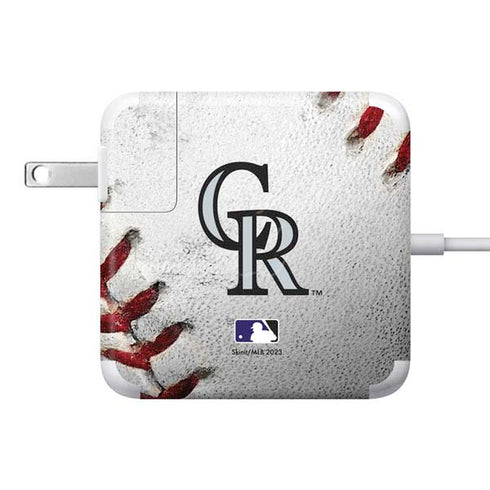 MLB Colorado Rockies Game Ball 85W Power Adapter (15 and 17 inch MacBook Pro Charger) Skin