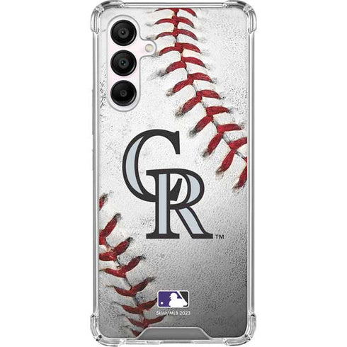 MLB Colorado Rockies Game Ball Galaxy A16 5G Clear Case
