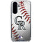 MLB Colorado Rockies Game Ball Galaxy A36 5G Clear Case