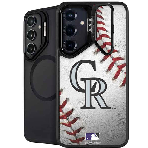 MLB Colorado Rockies Game Ball Galaxy S24 FE Kickstand Case